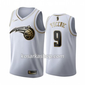 Dres Orlando Magic Nikola Vucevic 9 Nike 2019-20 Bijela Golden Edition Swingman